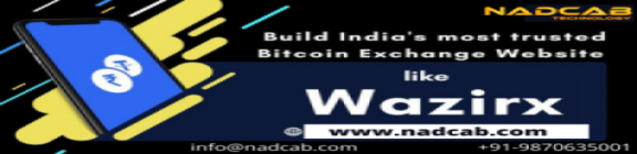Nadcab Technology provide wazirx like exchange with android and IOS app in Delhi. 